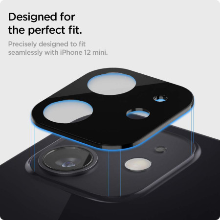 Folie Camera Foto compatibila iPhone 11, 9H Anti Explozie Securizata, Negru