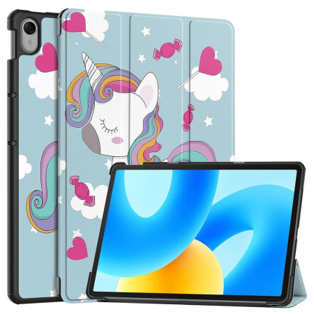 Husa tableta compatibila Huawei MatePad 11.5", FoldPro cu Microfibra, Auto Sleep/Wake, Unicorn