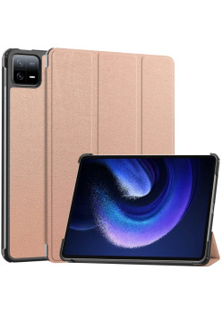 Husa tableta compatibila Xiaomi Pad 6 / Pad 6 Pro FoldPro cu Microfibra, Auto Sleep/Wake, Rose Gold