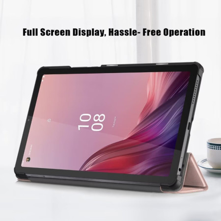 Husa tableta compatibila Lenovo Tab M9 9.0, FoldPro cu Microfibra, Auto Sleep/Wake, Rose Gold