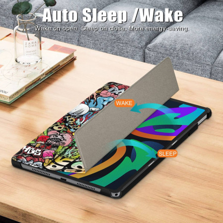 Husa tableta compatibila Lenovo Tab M11, FoldPro cu Microfibra, Auto Sleep/Wake, Urban Vibe
