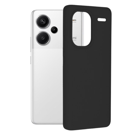 Husa de telefon compatibila Xiaomi Redmi Note 13 Pro Plus, Antiamprenta, Interior Microfibra, Camera Extra Pro, Black