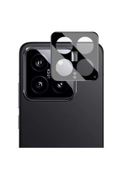 Folie Camera Foto compatibila Xiaomi 14, 9H Anti Explozie Securizata, Negru