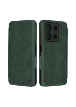 Husa tip carte pentru Xiaomi Redmi Note 13 Techsuit, Inchidere Magnetica, Green