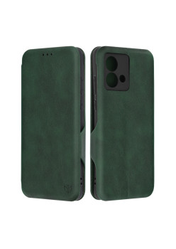 Husa tip carte pentru Motorola Moto G84, Techsuit, Inchidere Magnetica, Green