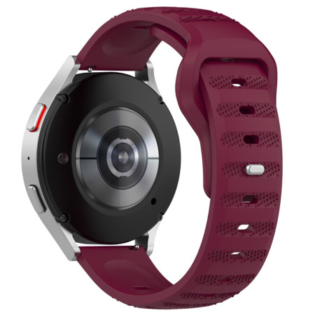 Curea pentru Samsung Galaxy Watch 4/5/Active 2, Huawei Watch GT 3 (42mm)/GT 3 Pro (43mm), Bordeaux
