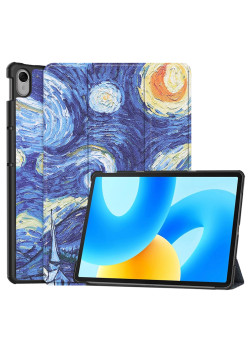 Husa tableta compatibila Huawei MatePad 11.5", FoldPro cu Microfibra, Auto Sleep/Wake, Starry Night
