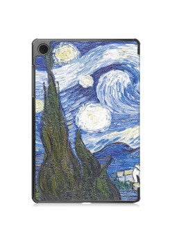 Husa tableta compatibila Samsung Galaxy Tab A9 Plus, FoldPro cu Microfibra, Auto Sleep/Wake, Starry Night