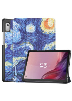 Husa tableta compatibila Lenovo Tab M9 9.0, FoldPro cu Microfibra, Auto Sleep/Wake, Starry Night