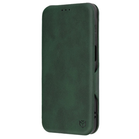 Husa tip carte pentru Samsung Galaxy A15, Techsuit, Inchidere Magnetica, Green