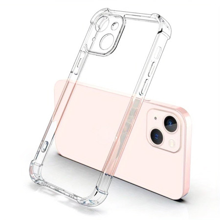 Husa Antisoc compatibila Apple iPhone 14, PRO AirBag, Clear