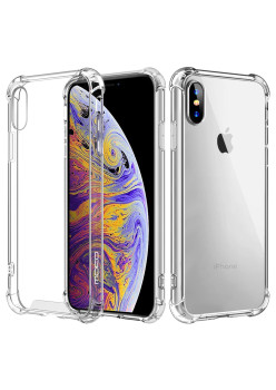 Husa Antisoc compatibila Apple iPhone XS Max, PRO AirBag, Clear