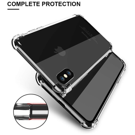 Husa Antisoc compatibila Apple iPhone X / XS, PRO AirBag, Clear