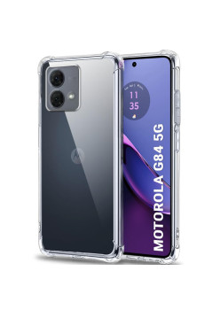 Husa Antisoc compatibila Motorola Moto G84, PRO AirBag, Clear