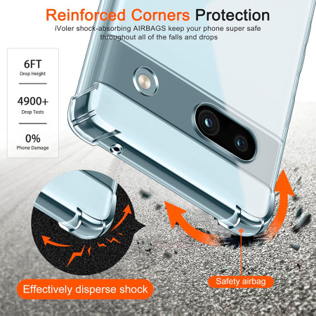 Husa Antisoc compatibila Google Pixel 7a, PRO AirBag, Clear