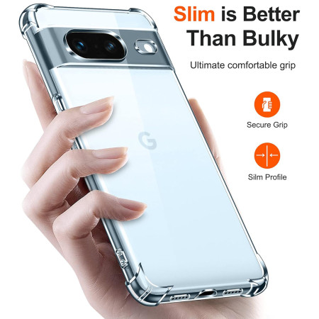 Husa Antisoc compatibila Google Pixel 7, PRO AirBag, Clear