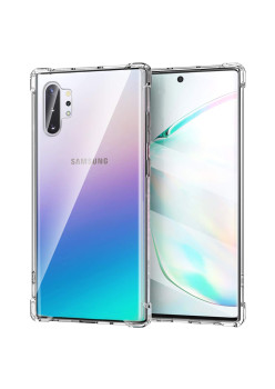 Husa Antisoc compatibila Samsung Galaxy Note 10 Plus 4G / Note 10 Plus 5G, PRO AirBag, Clear