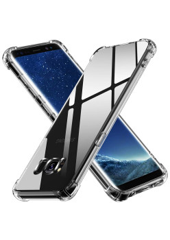 Husa Antisoc compatibila Samsung Galaxy S8 Plus, PRO AirBag, Clear