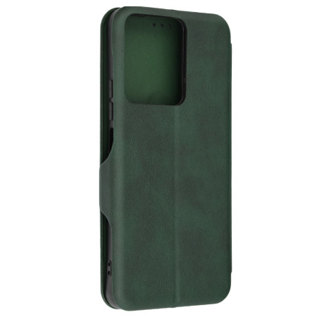 Husa tip carte pentru Xiaomi Redmi 13C, Techsuit, Inchidere Magnetica, Green