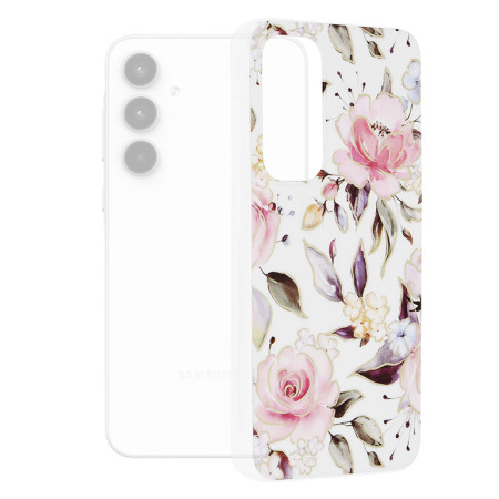 Husa compatibila Samsung Galaxy A35, Slim Series, Chloe White