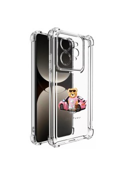 Husa Antisoc pentru Realme GT 7 Pro, AirBag PRO, Transparent, Girl Power