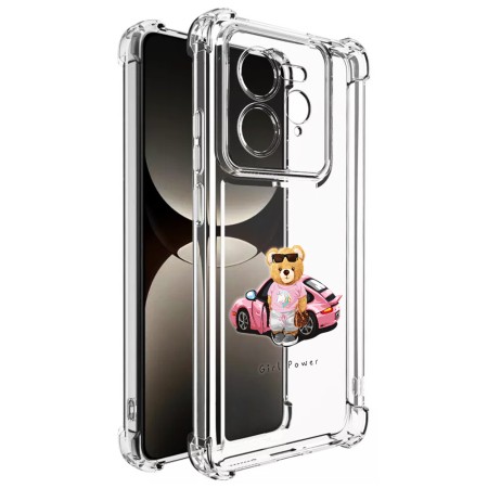 Husa Antisoc pentru Realme GT 7 Pro, AirBag PRO, Transparent, Girl Power