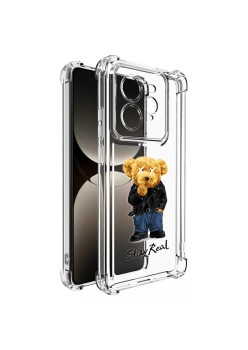 Husa Antisoc pentru Realme GT 7 Pro, AirBag PRO, Clear, Stay Real