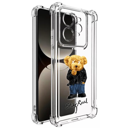 Husa Antisoc pentru Realme GT 7 Pro, AirBag PRO, Clear, Stay Real