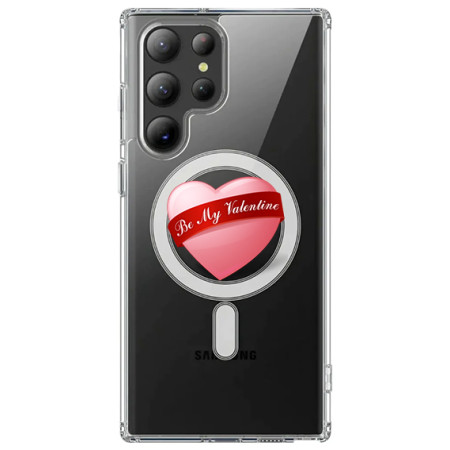 Husa personalizata Samsung Galaxy S24 Ultra, MagSafe Atasare Magnetica, Be My Valentine