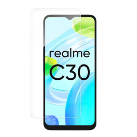 Folie sticla securizata compatibila cu Realme C30, N.1, 2.5D, 9H, Case Friendly, Edge Boss, Transparenta