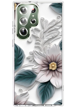 Husa personalizata pentru Samsung Galaxy S23 Ultra, MagSafe Atasare Magnetica, 3D Flower Medley 16