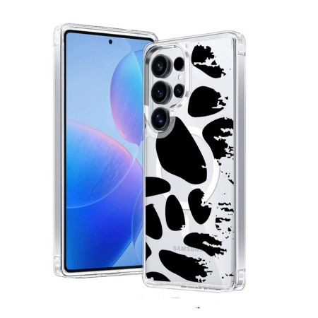 Husa pentru Samsung Galaxy S24 Ultra, Atasare Magnetica, MagSafe, Pattern Skin 08, Clear