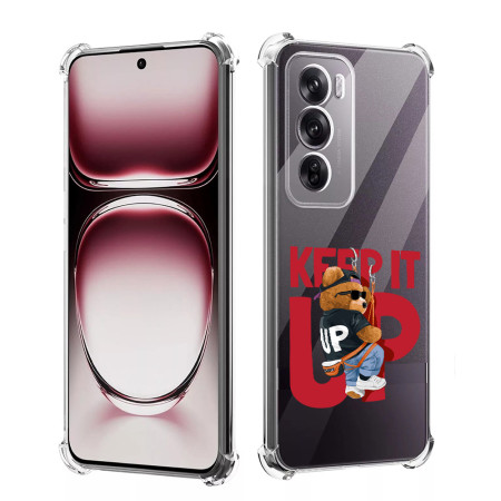 Husa Antisoc pentru Oppo Reno12 Pro, AirBag PRO, Clear, Keep it Up