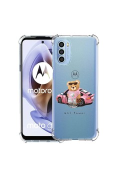 Husa Antisoc pentru Motorola Moto G71 5G, AirBag PRO, Transparent, Girl Power