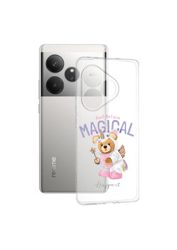 Husa pentru Realme GT 6 / GT 6T, Pro-Slim, Clear, Just Belive Magical