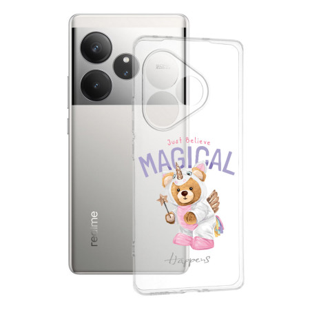 Husa pentru Realme GT 6 / GT 6T, Pro-Slim, Clear, Just Belive Magical