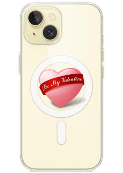 Husa personalizata Apple iPhone 14, MagSafe, Be My Valentine