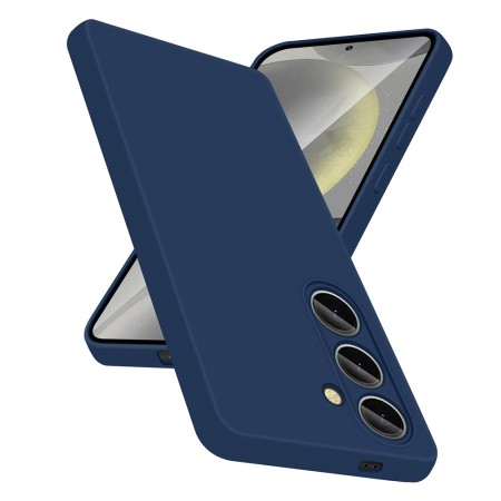 Husa pentru Samsung Galaxy S25 - SoftFlex, Microfibra in interior, Navy Blue