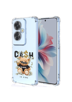 Husa Antisoc pentru Oppo Reno11 F - Protectie TPU AirBag Transparenta Cash is king