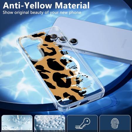 Husa pentru Samsung Galaxy S25, Atasare Magnetica, MagSafe, Pattern Skin 07, Clear