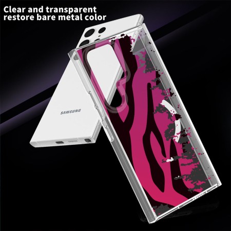 Husa pentru Samsung Galaxy S24 Ultra, Atasare Magnetica, MagSafe, Pattern Skin 25, Clear