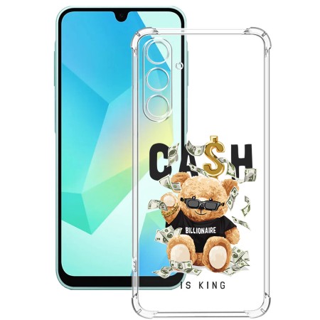 Husa Antisoc pentru Samsung Galaxy A26, AirBag PRO, Clear, Cash is king  