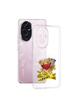 Husa Transparenta TPU pentru Honor 200, Leave Me Alone, Ultra-Slim, Protectie Completa