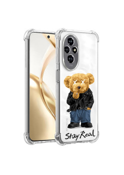 Husa Antisoc pentru Honor 200, AirBag PRO, Protectie Completa, Design Transparent, Stay Real