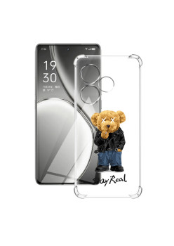 Husa Antisoc pentru Realme GT 6 / GT 6T, AirBag PRO, Clear, Stay Real