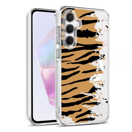 Husa pentru Samsung Galaxy A16, Atasare Magnetica, MagSafe, Pattern Skin 04, Clear