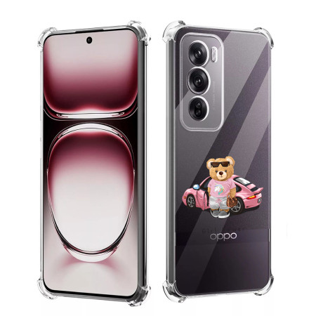 Husa Antisoc pentru Oppo Reno12 Pro, AirBag PRO, Clear, Girl Power