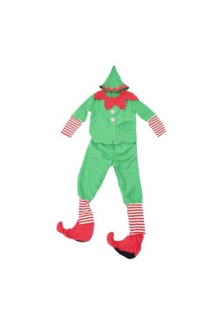 Costum Baieti Spiridus, Poliester, 4-6 ani, Verde