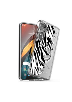 Husa pentru Samsung Galaxy A56 5G, Atasare Magnetica, MagSafe, Pattern Skin 16, Clear