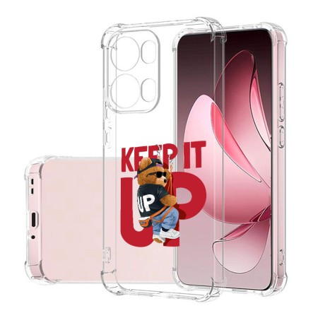 Husa Antisoc pentru Oppo Reno13 Pro, AirBag PRO, Clear, Keep it Up